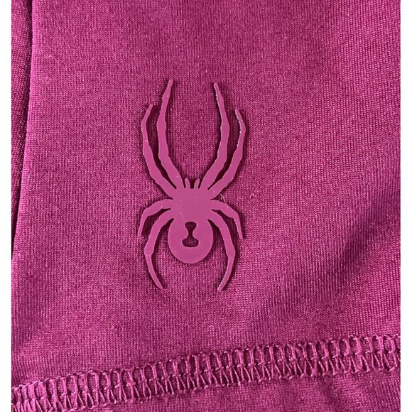 Spyder Active Womens Half-Zip Performance Pullover In Burgundy Medium - Picture 3 of 10